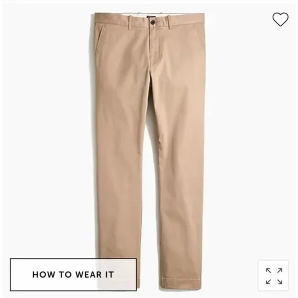 NWT J. Crew Skinny-fit khaki pant 36 x 32 Chino Tan Stone Item AN792 - Picture 1 of 6